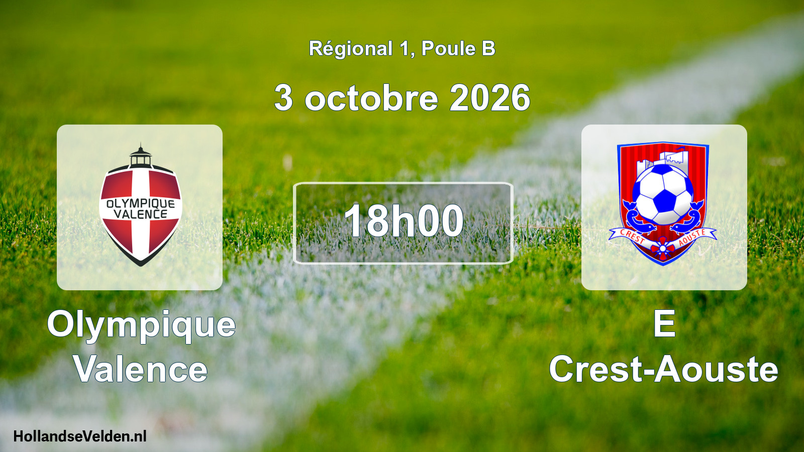 Scheduled Match: Olympique Valence - E Crest-Aouste (3 October 2026)
