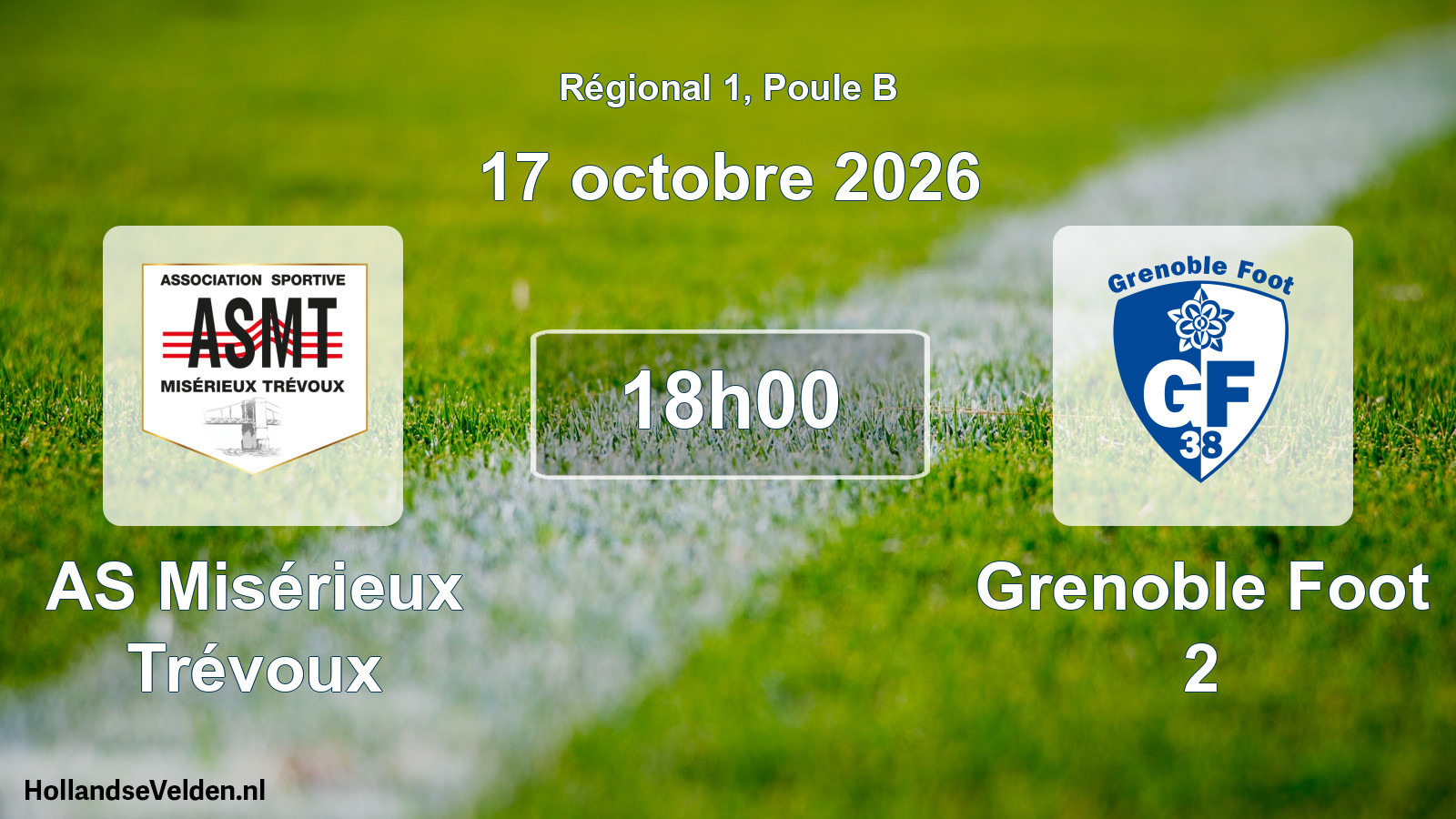 Scheduled Match: AS Misérieux Trévoux - Grenoble Foot 2 (17 October 2026)