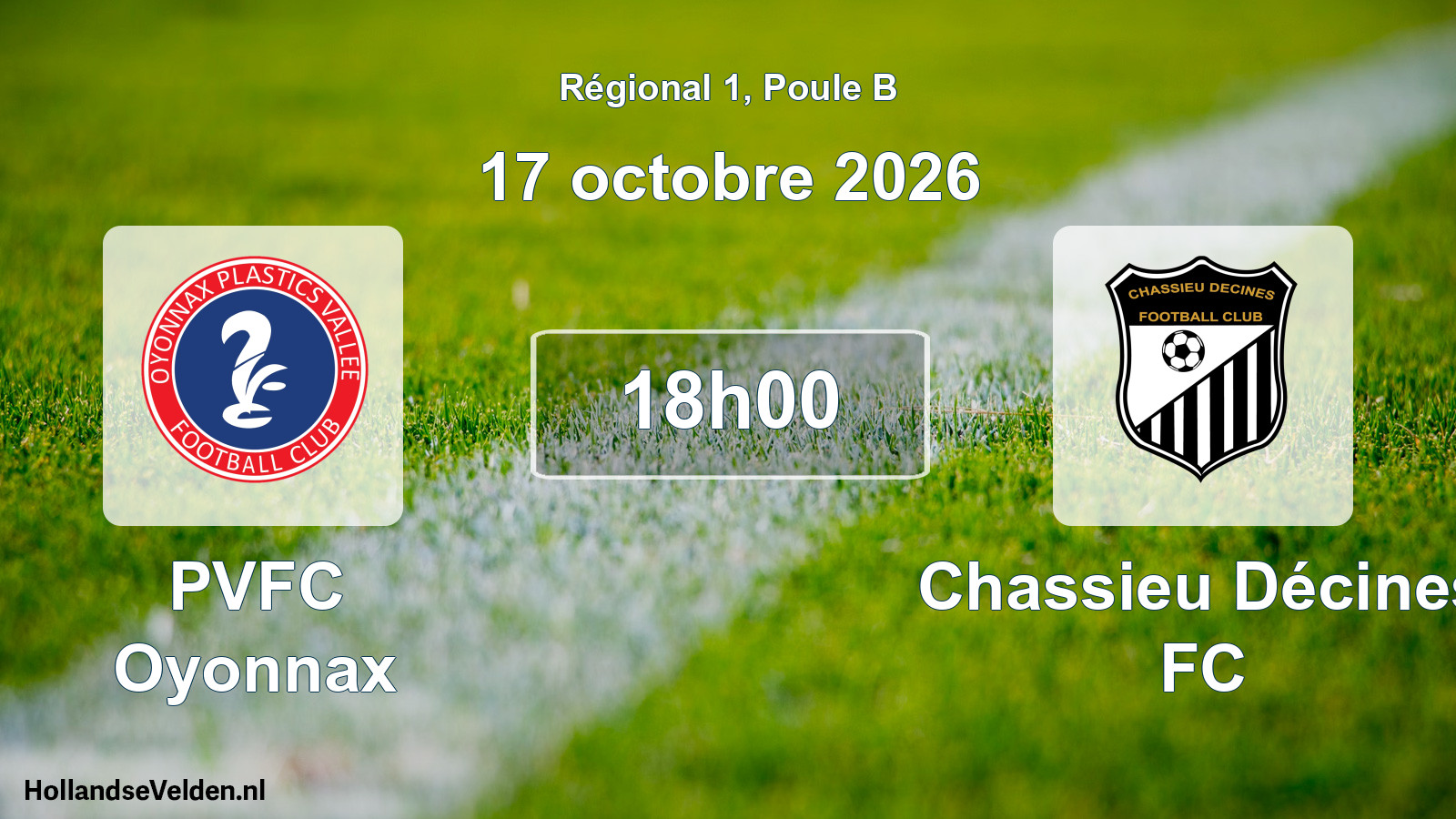 Scheduled Match: PVFC Oyonnax - Chassieu Décines FC (17 October 2026)