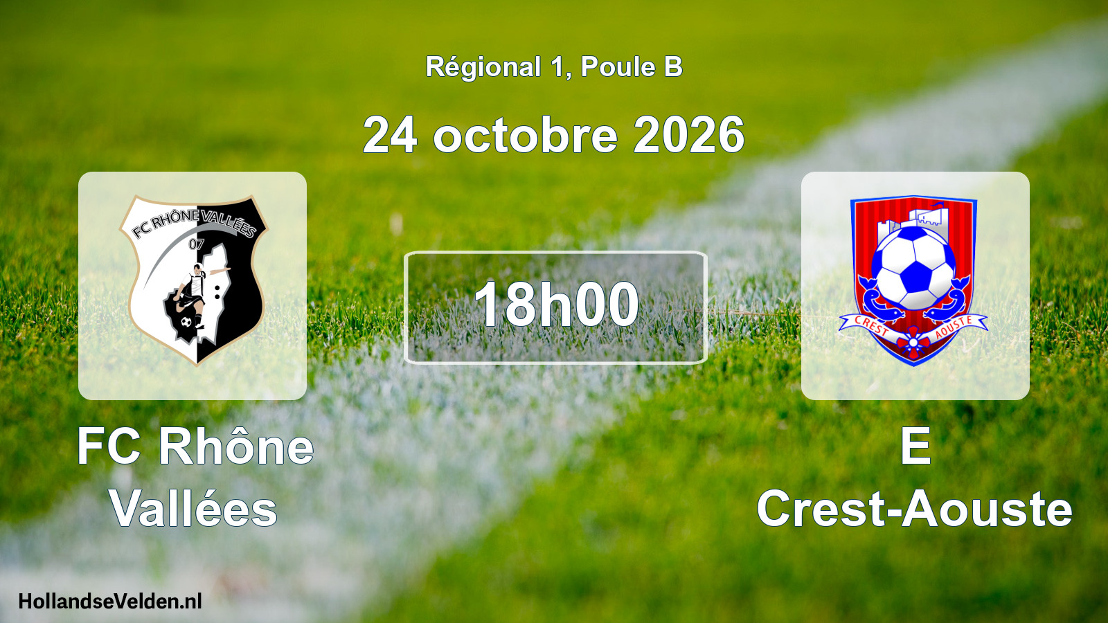 Scheduled Match: FC Rhône Vallées - E Crest-Aouste (24 October 2026)