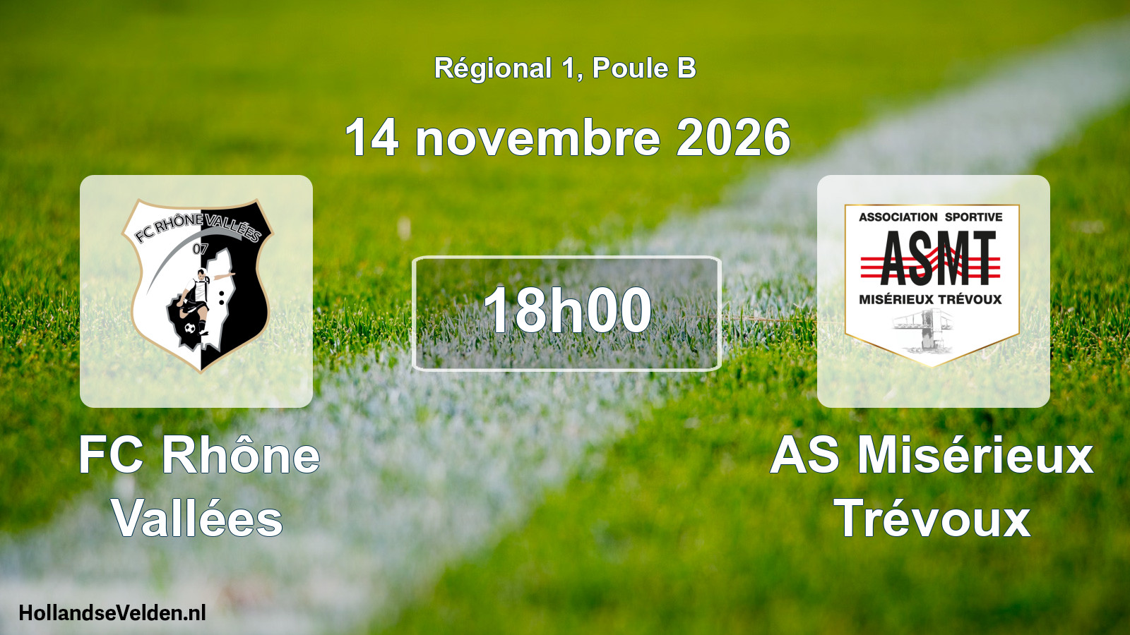 Scheduled Match: FC Rhône Vallées - AS Misérieux Trévoux (14 November 2026)