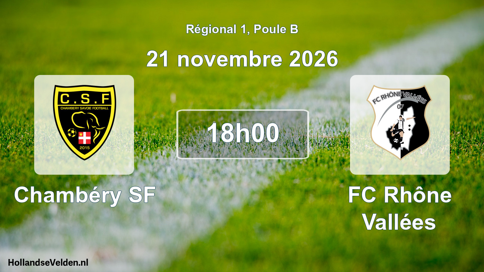 Scheduled Match: Chambéry SF - FC Rhône Vallées (21 November 2026)