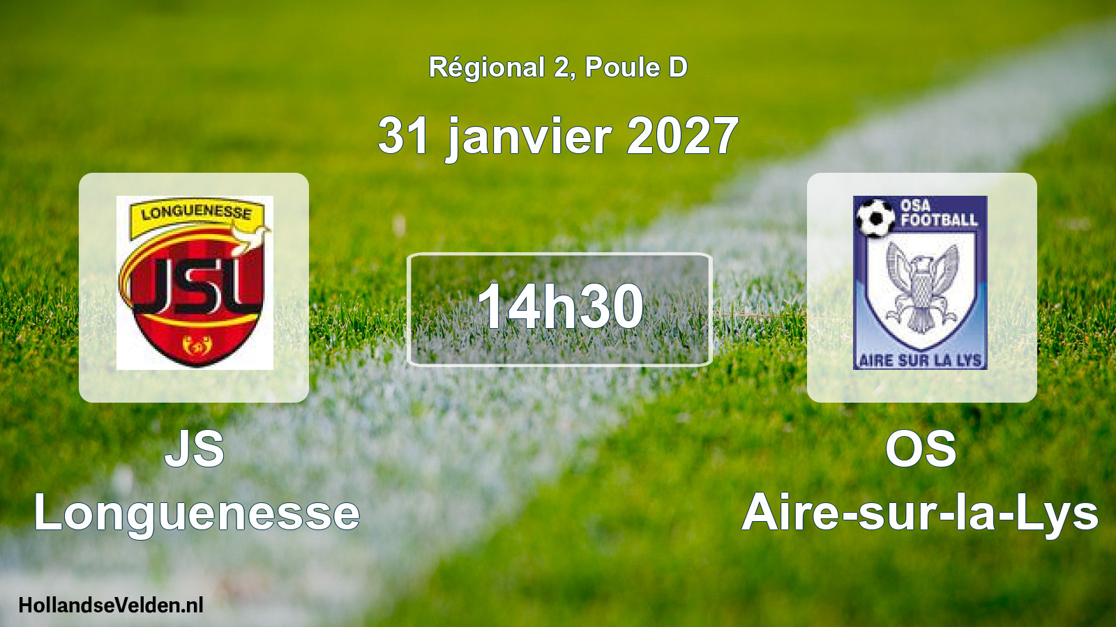 Scheduled Match: JS Longuenesse - OS Aire-sur-la-Lys (31 January 2027)