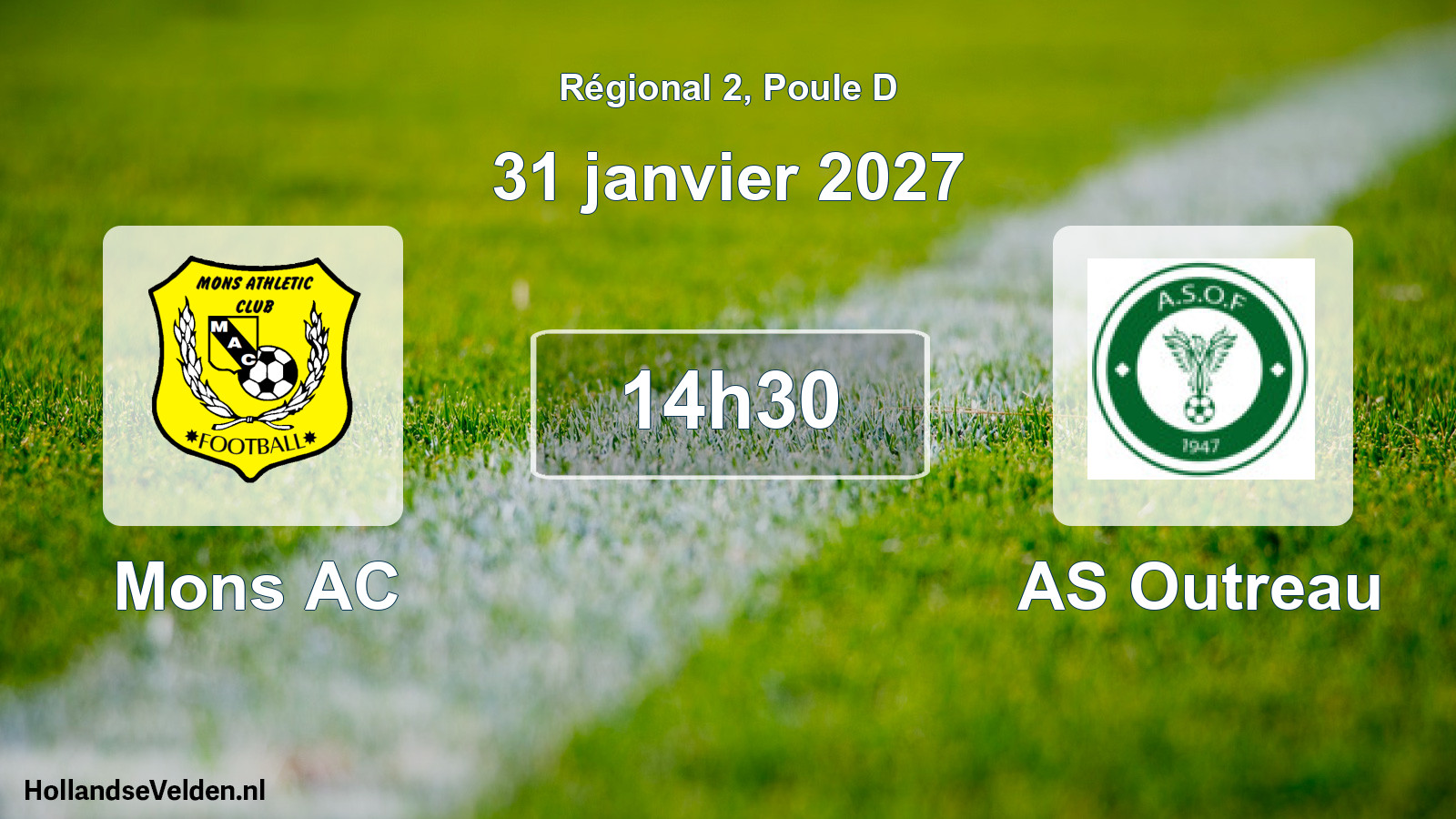 Scheduled Match: Mons AC - AS Outreau (31 January 2027)