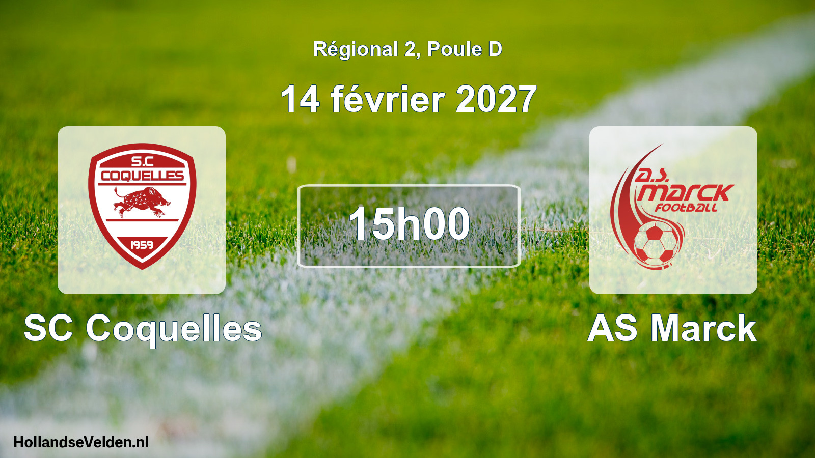 Scheduled Match: SC Coquelles - AS Marck (14 February 2027)