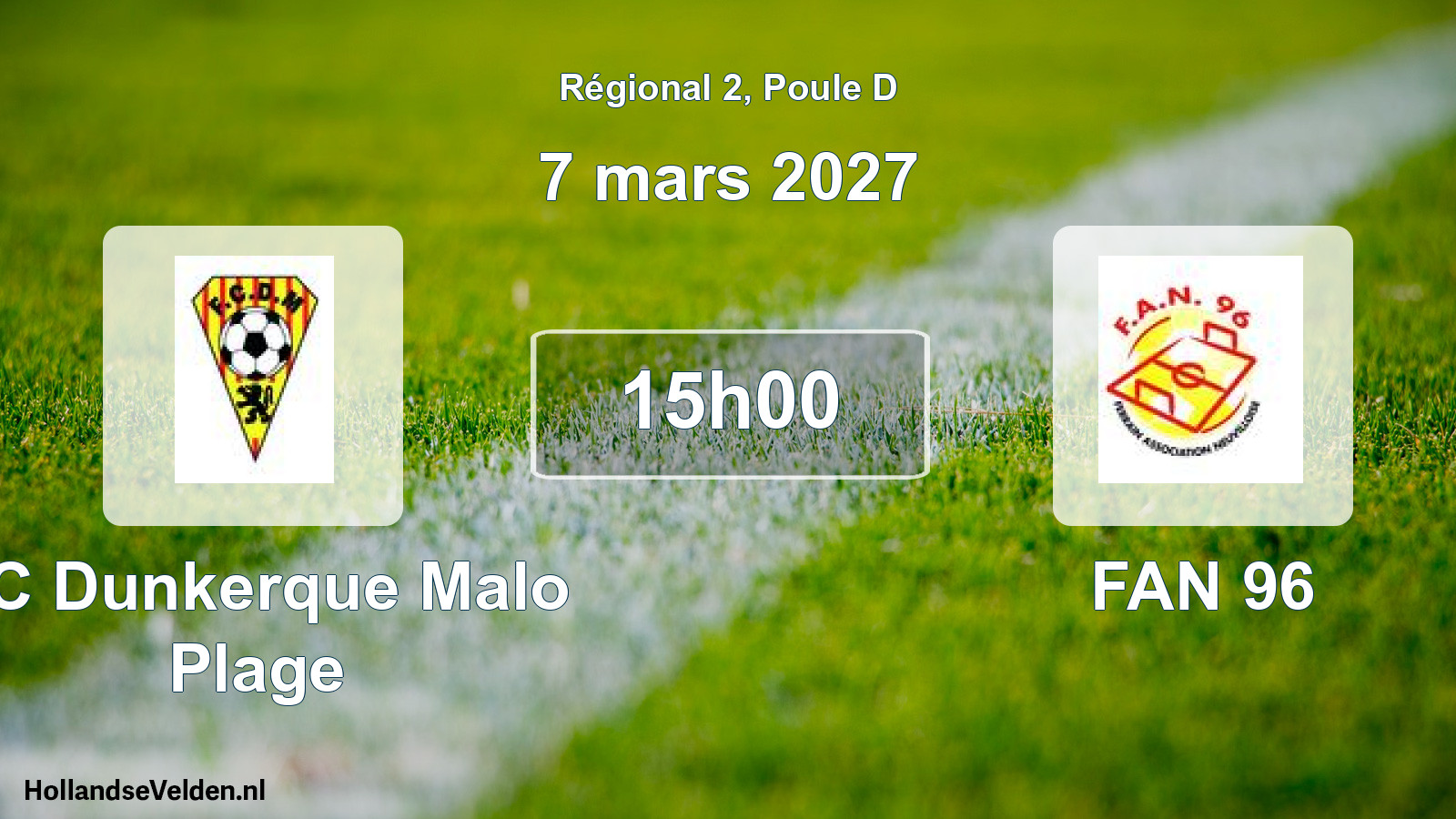 Scheduled Match: FC Dunkerque Malo Plage - FAN 96 (7 March 2027)