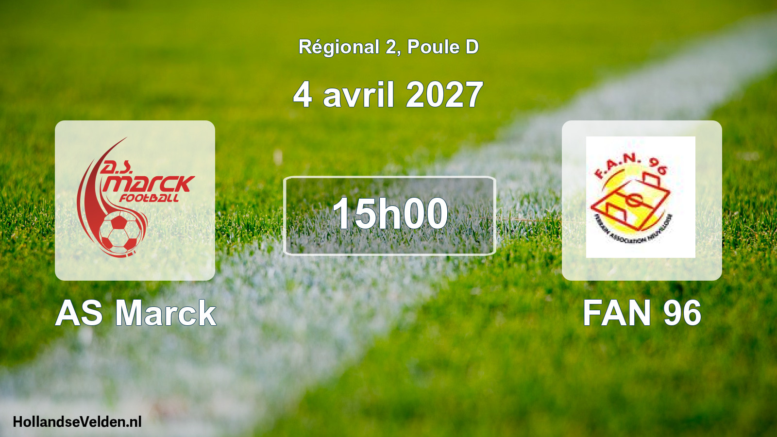 Scheduled Match: AS Marck - FAN 96 (4 April 2027)