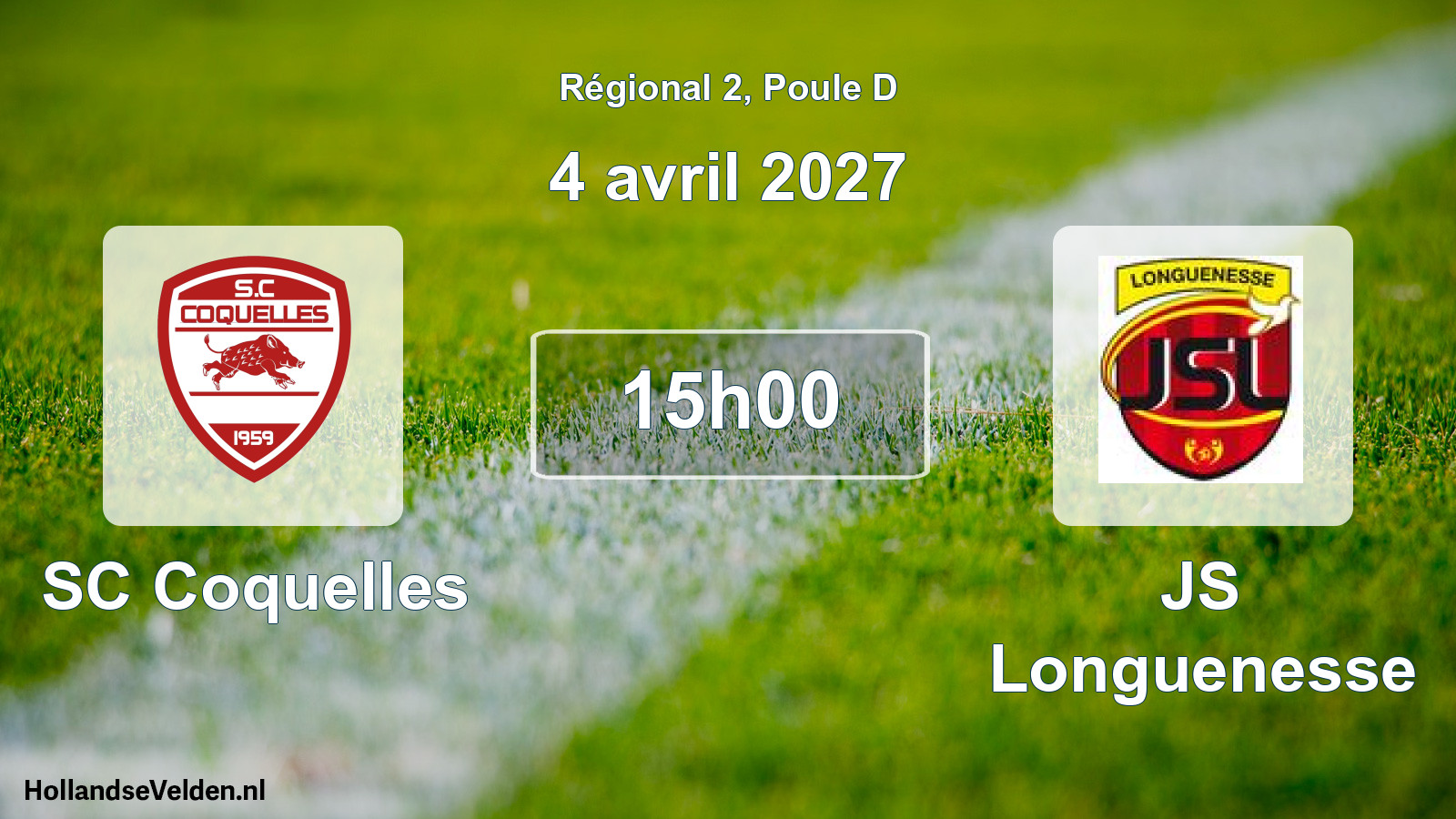 Scheduled Match: SC Coquelles - JS Longuenesse (4 April 2027)