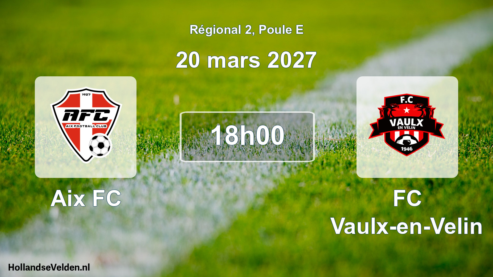 Scheduled Match: Aix FC - FC Vaulx-en-Velin (20 March 2027)