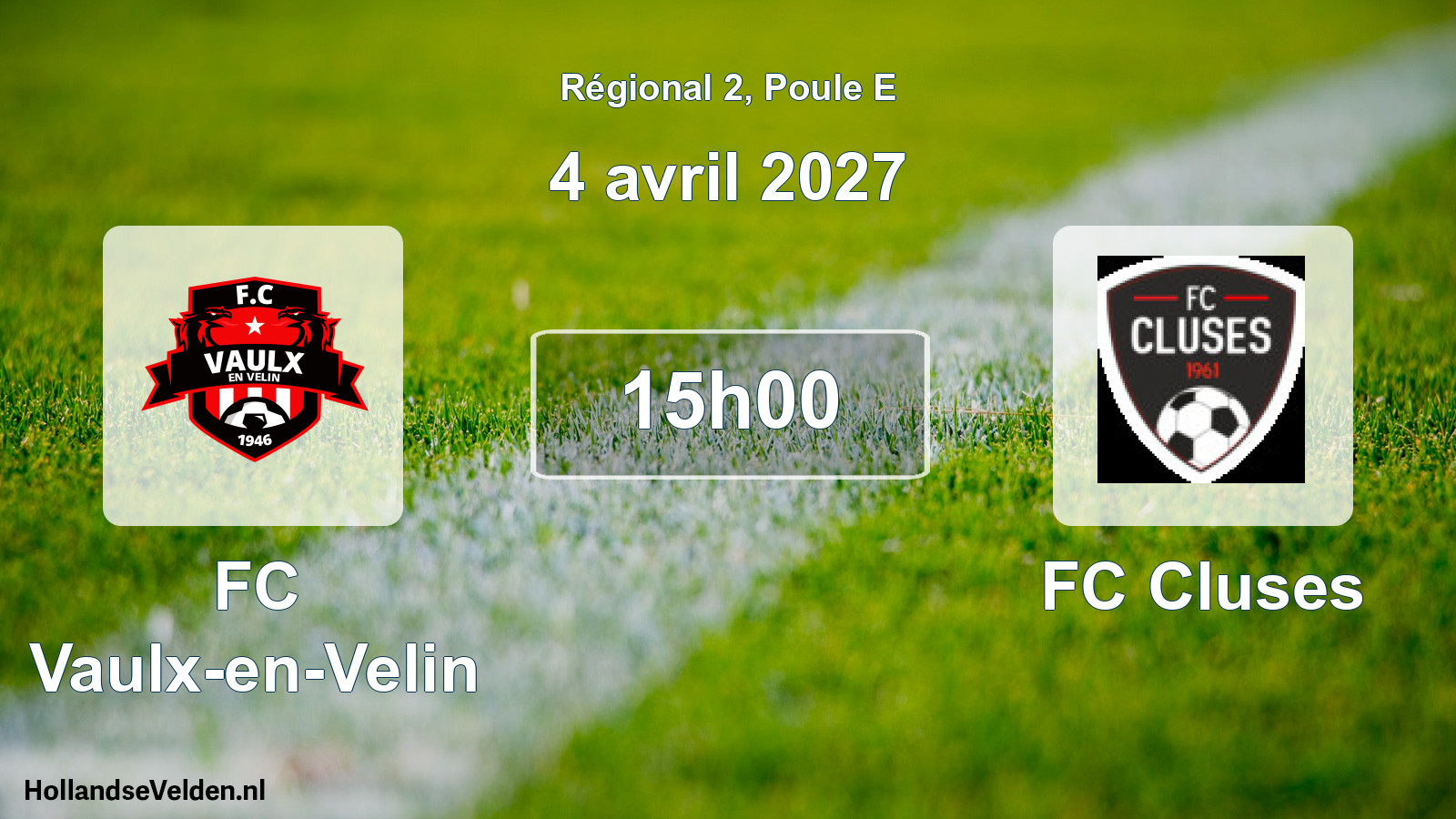 Scheduled Match: FC Vaulx-en-Velin - FC Cluses (4 April 2027)