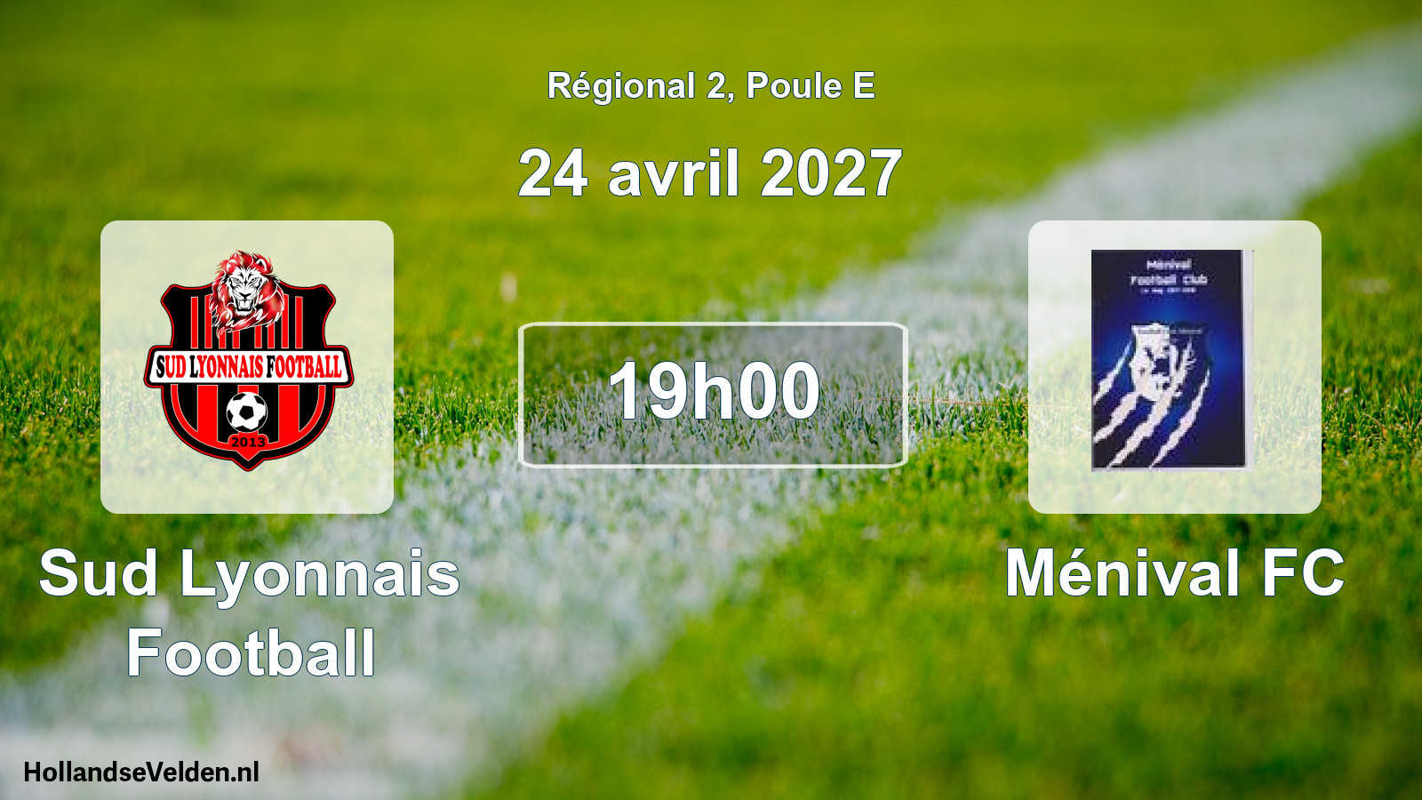 Scheduled Match: Sud Lyonnais Football - Ménival FC (24 April 2027)