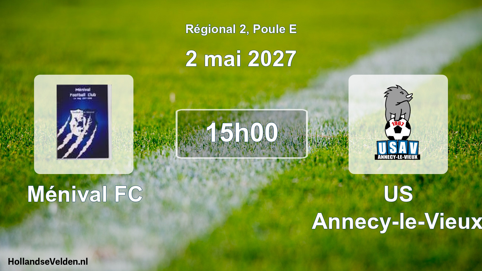 Scheduled Match: Ménival FC - US Annecy-le-Vieux (2 May 2027)