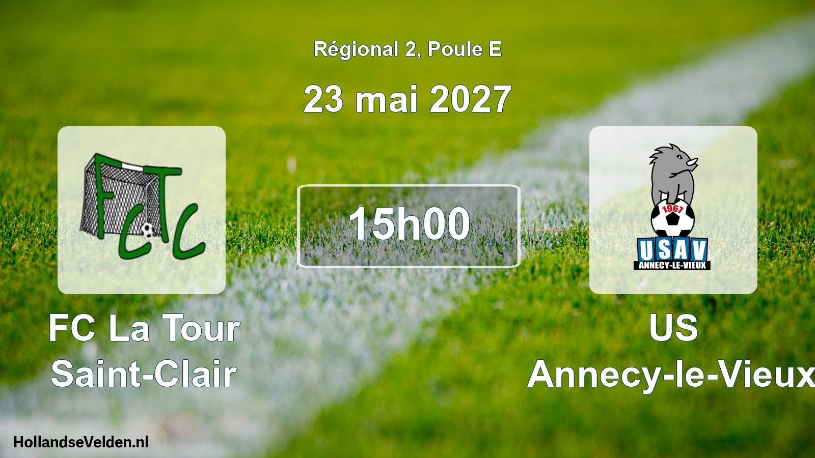 Scheduled Match: FC La Tour Saint-Clair - US Annecy-le-Vieux (23 May 2027)