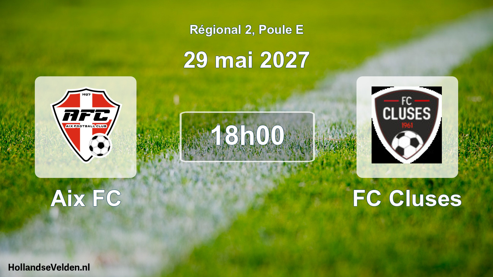Match programmé: Aix FC - FC Cluses (29 mai 2027)