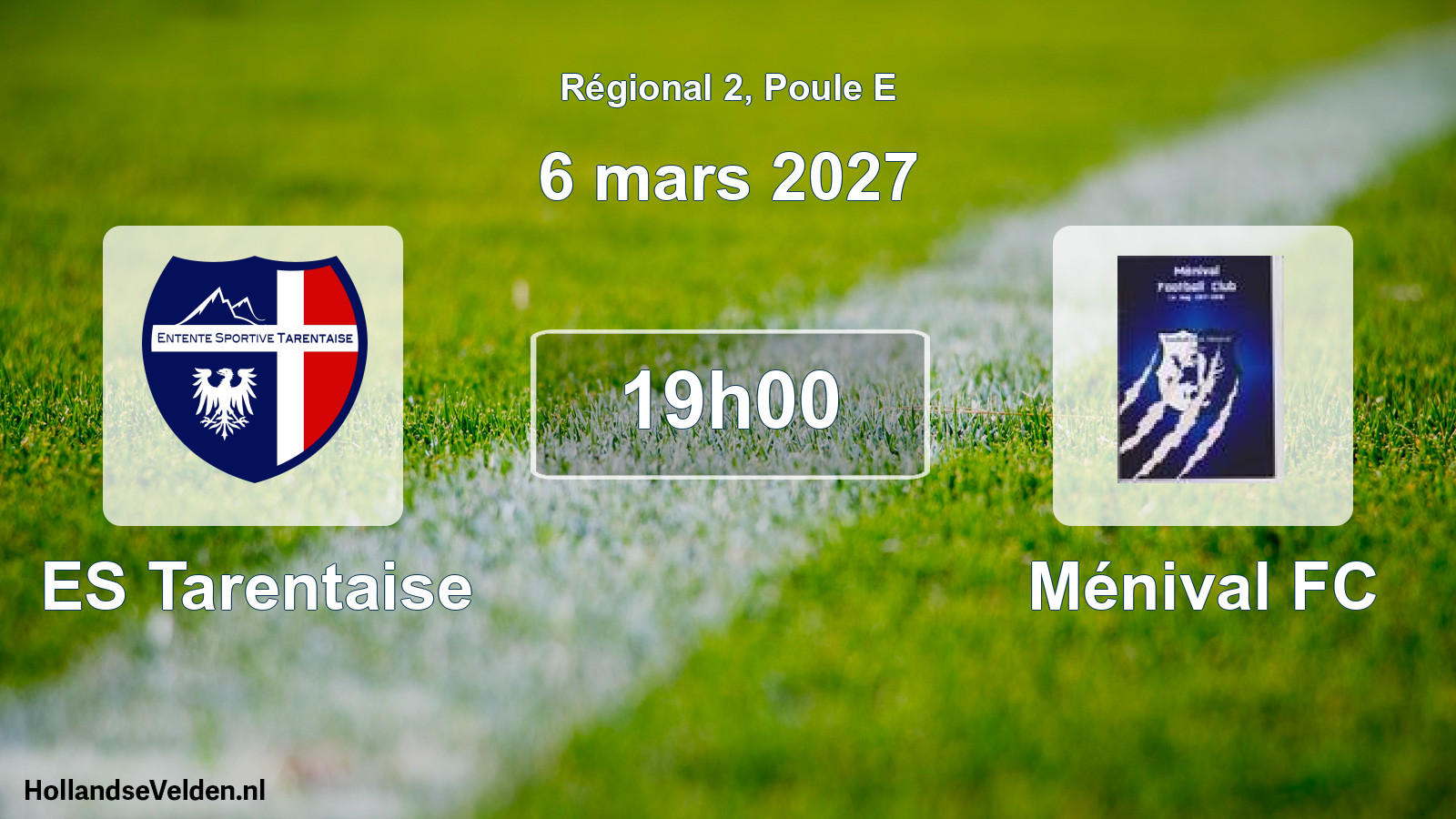 Match programmé: ES Tarentaise - Ménival FC (6 mars 2027)