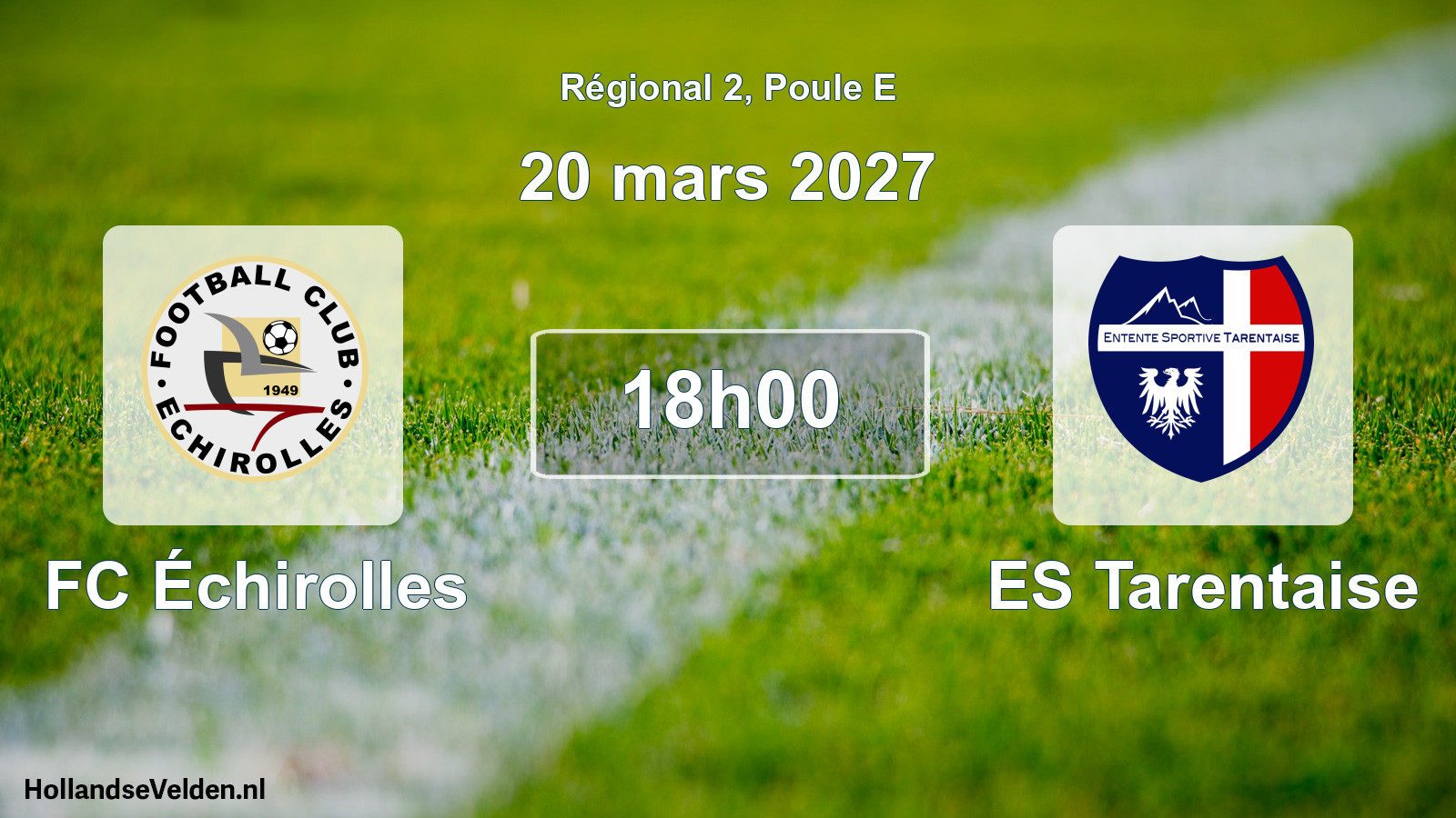 Match programmé: FC Échirolles - ES Tarentaise (20 mars 2027)