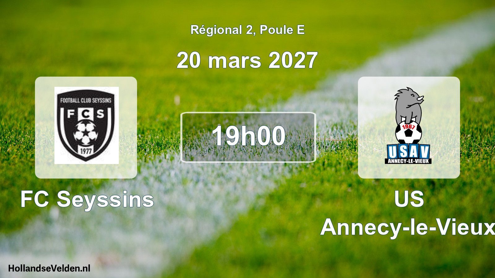 Scheduled Match: FC Seyssins - US Annecy-le-Vieux (20 March 2027)