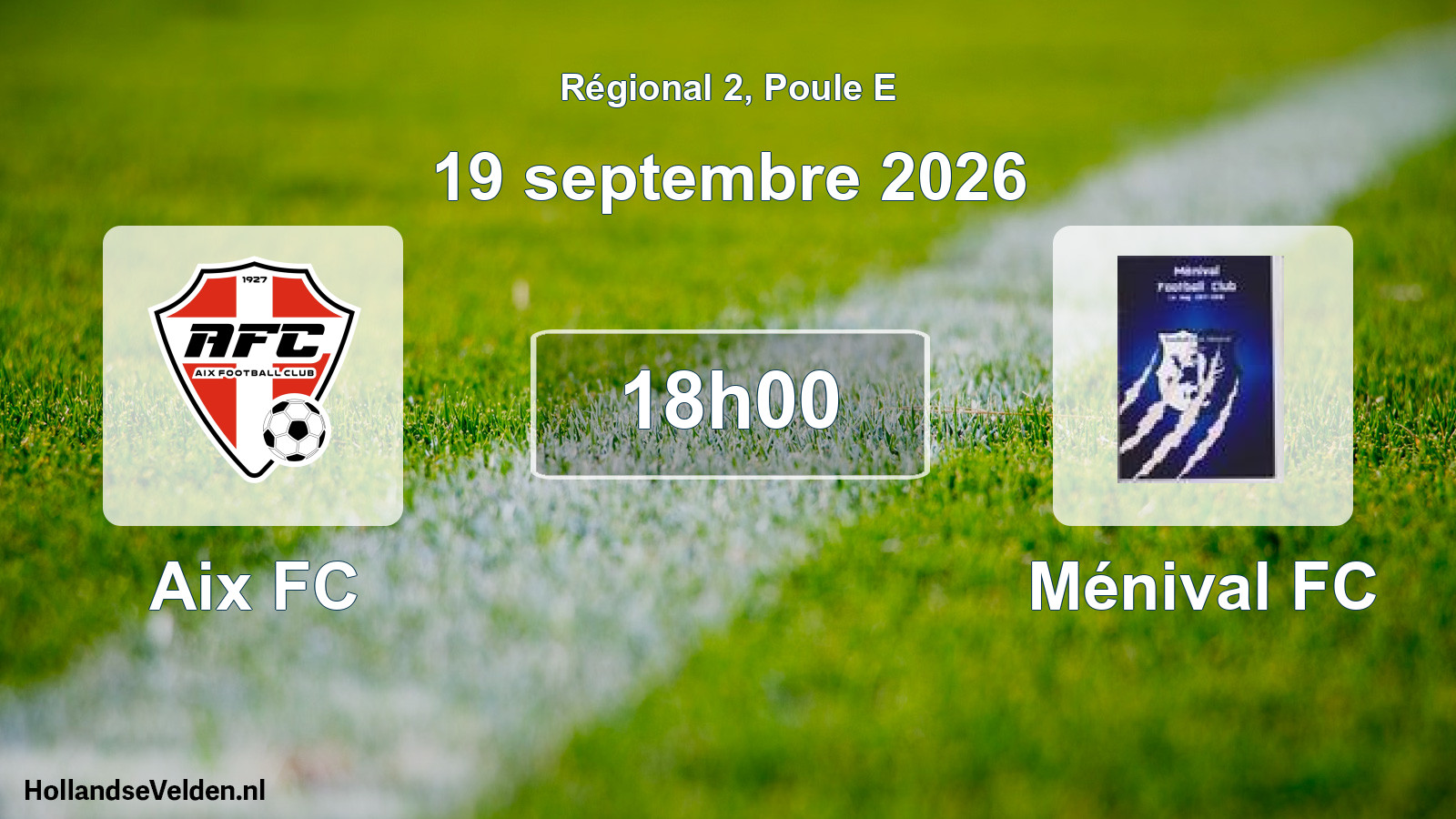 Scheduled Match: Aix FC - Ménival FC (19 September 2026)