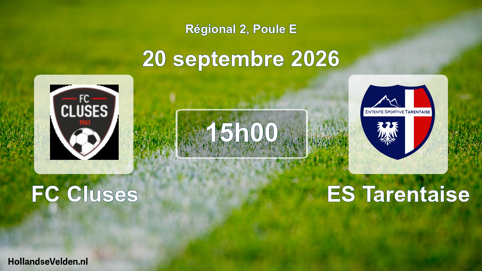 Scheduled Match: FC Cluses - ES Tarentaise (20 September 2026)