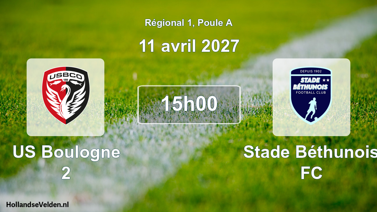 Geplande wedstrijd: US Boulogne 2 - Stade Béthunois FC (11 april 2027)