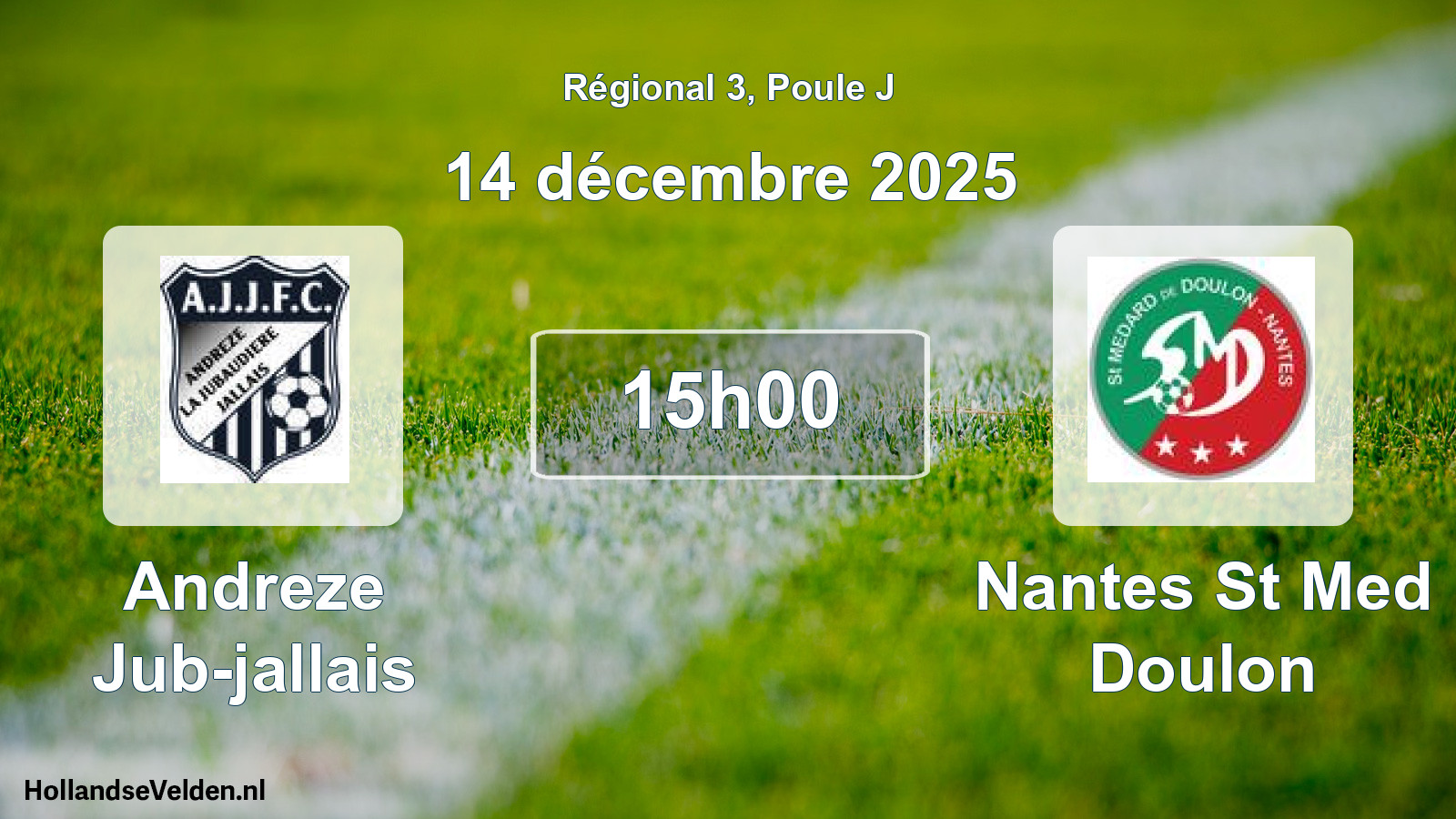 Scheduled Match: Andreze Jub-jallais - Nantes St Med Doulon (14 December 2025)