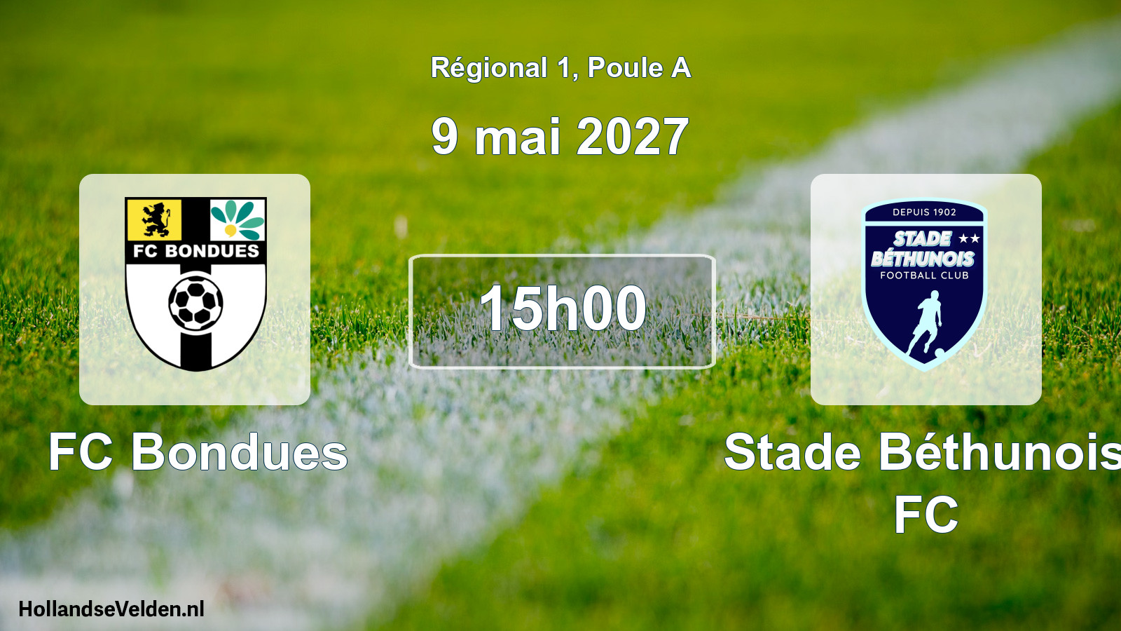 Scheduled Match: FC Bondues - Stade Béthunois FC (9 May 2027)