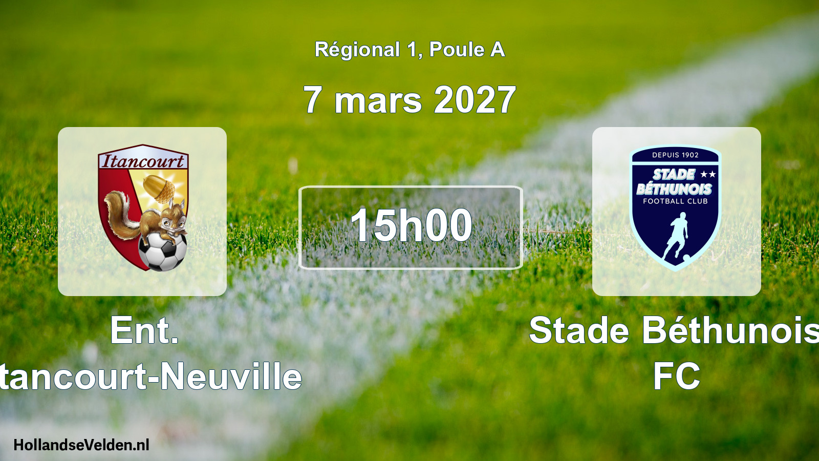 Scheduled Match: Ent. Itancourt-Neuville - Stade Béthunois FC (7 March 2027)