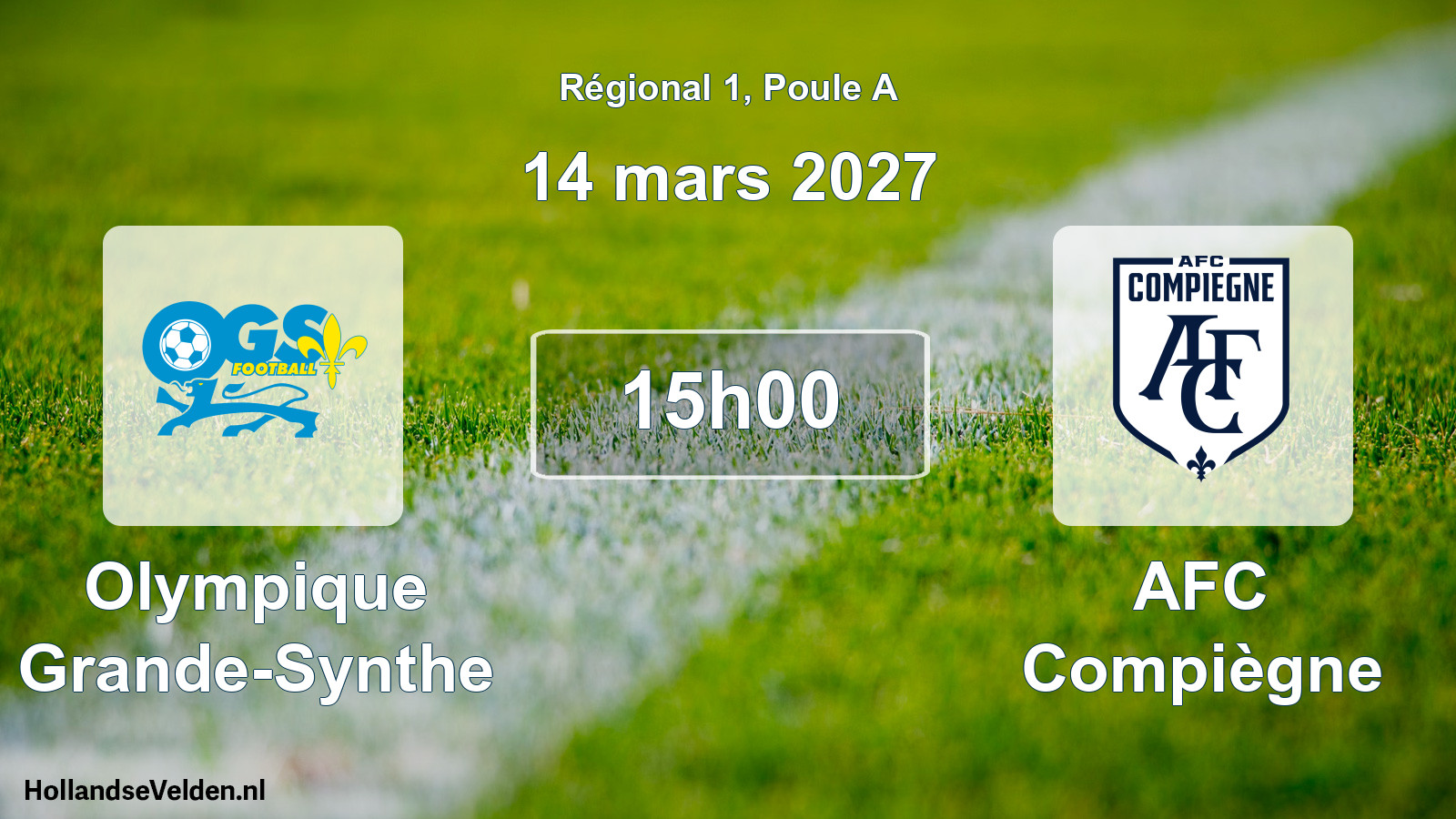 Geplande wedstrijd: Olympique Grande-Synthe - AFC Compiègne (14 maart 2027)