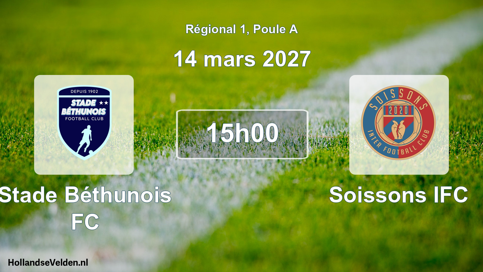 Scheduled Match: Stade Béthunois FC - Soissons IFC (14 March 2027)
