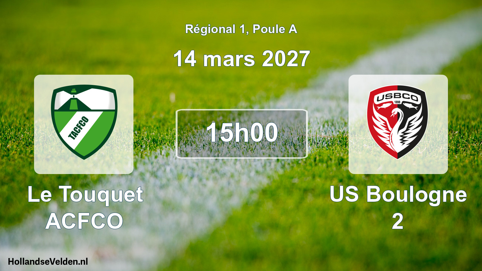 Scheduled Match: Le Touquet ACFCO - US Boulogne 2 (14 March 2027)