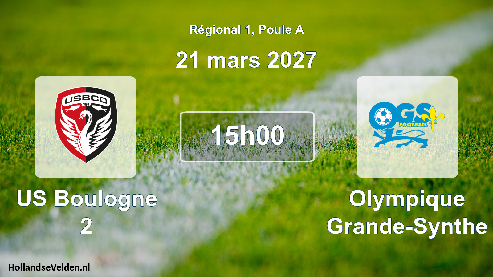 Scheduled Match: US Boulogne 2 - Olympique Grande-Synthe (21 March 2027)