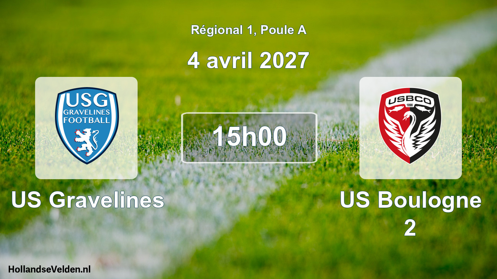 Scheduled Match: US Gravelines - US Boulogne 2 (4 April 2027)