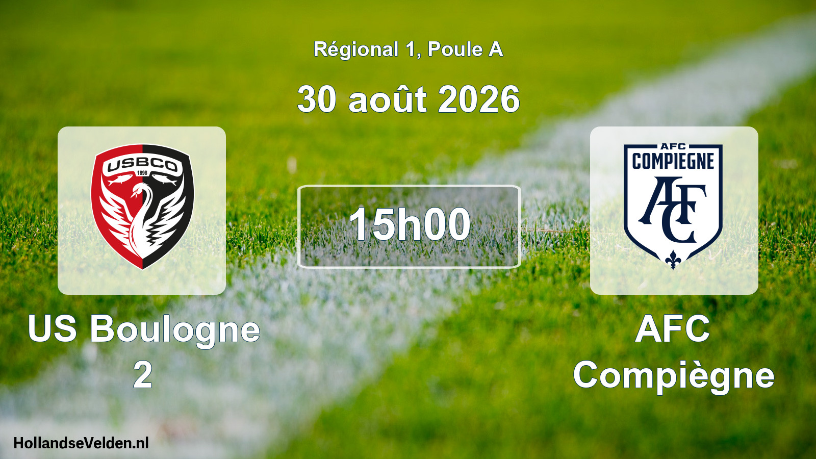 Scheduled Match: US Boulogne 2 - AFC Compiègne (30 August 2026)