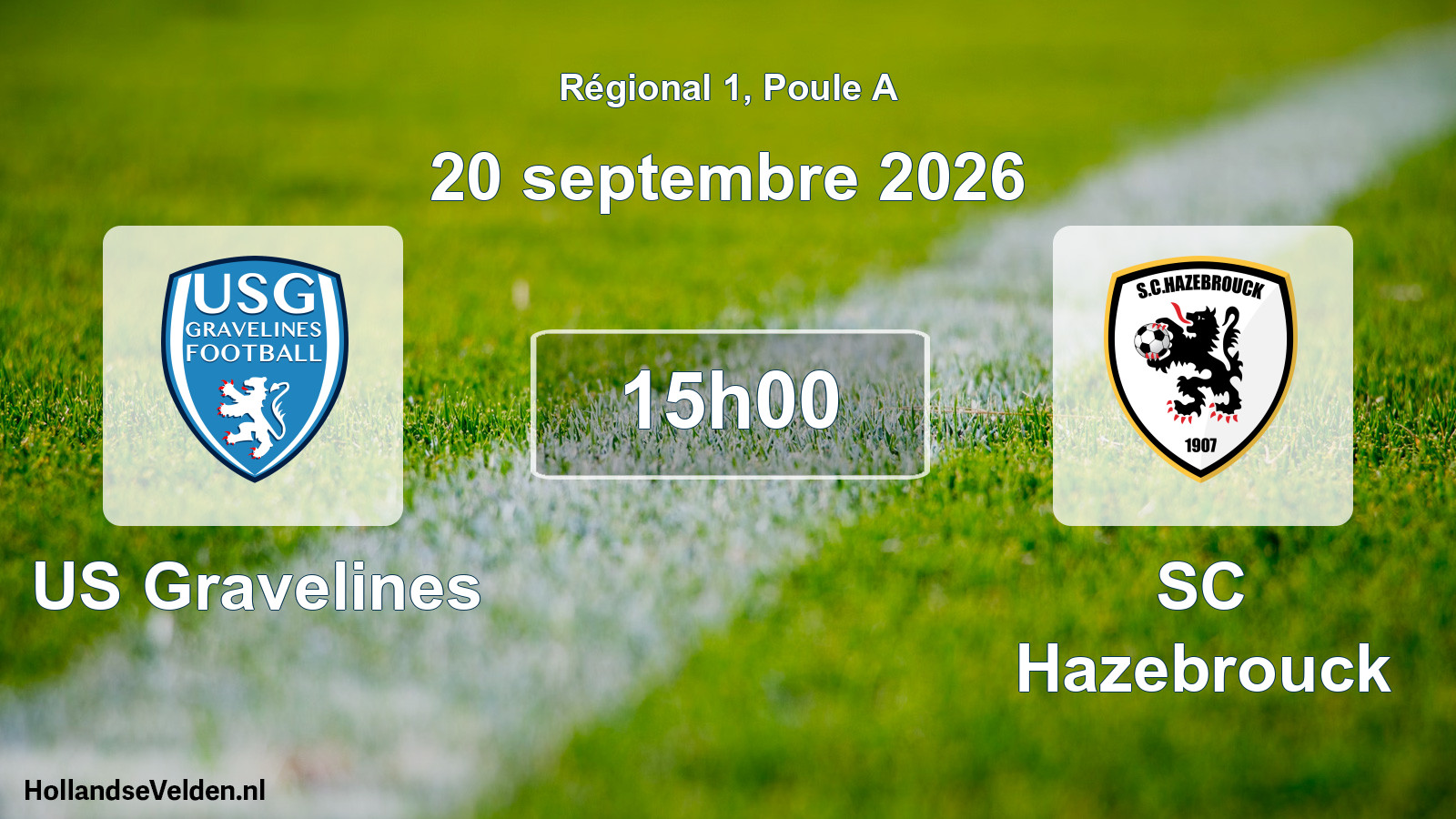 Scheduled Match: US Gravelines - SC Hazebrouck (20 September 2026)