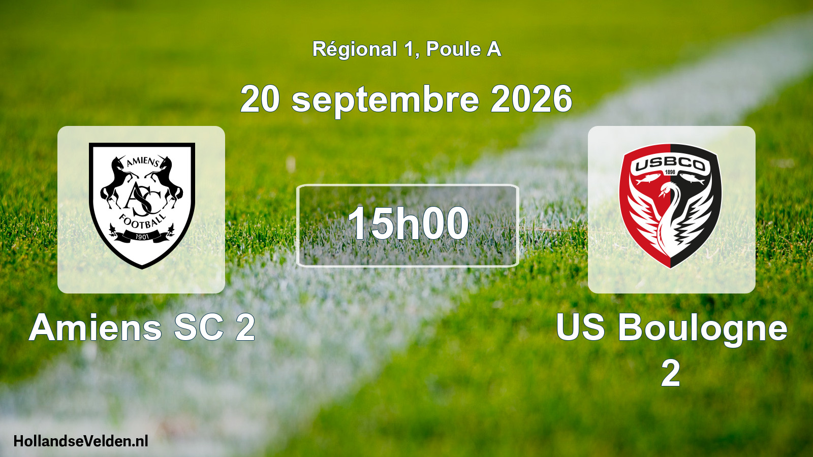 Scheduled Match: Amiens SC 2 - US Boulogne 2 (20 September 2026)