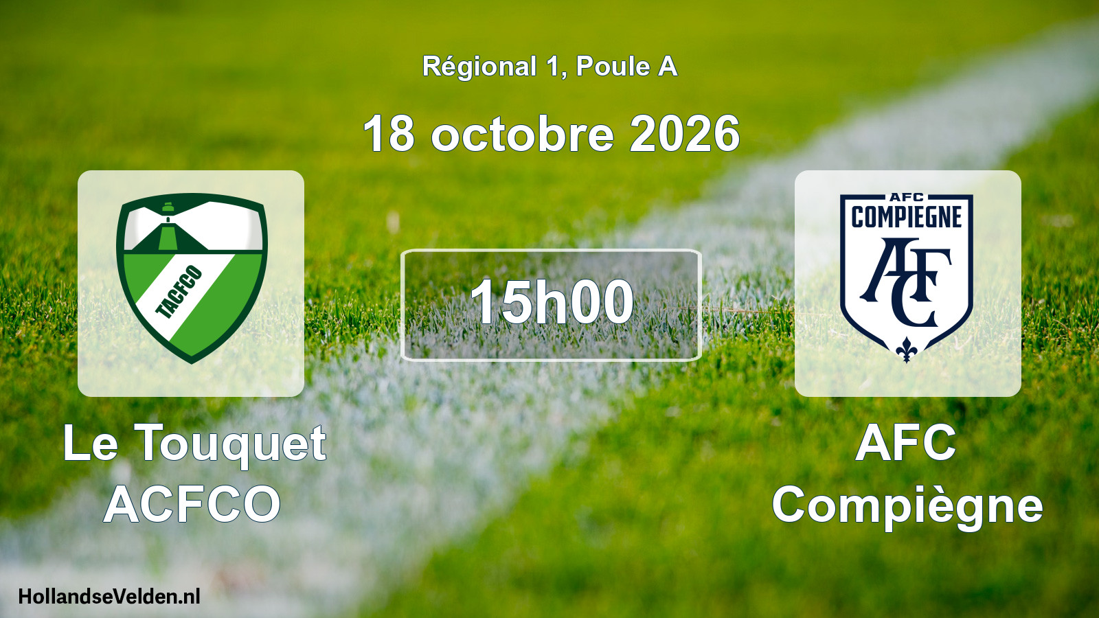 Scheduled Match: Le Touquet ACFCO - AFC Compiègne (18 October 2026)