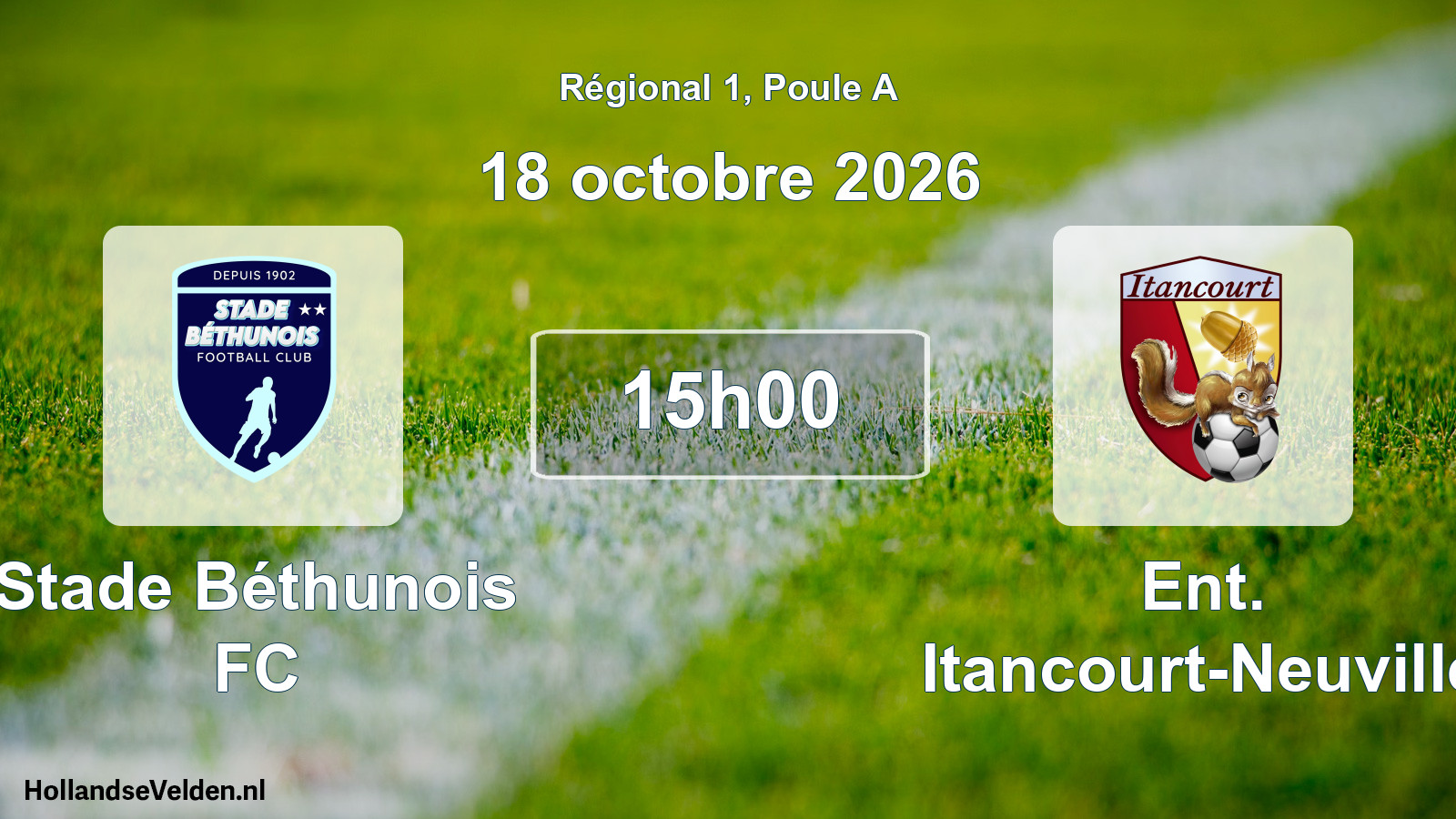 Scheduled Match: Stade Béthunois FC - Ent. Itancourt-Neuville (18 October 2026)