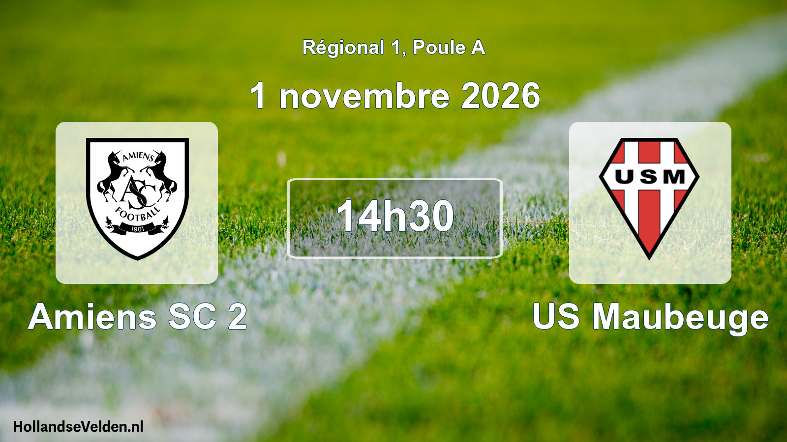 Scheduled Match: Amiens SC 2 - US Maubeuge (1 November 2026)
