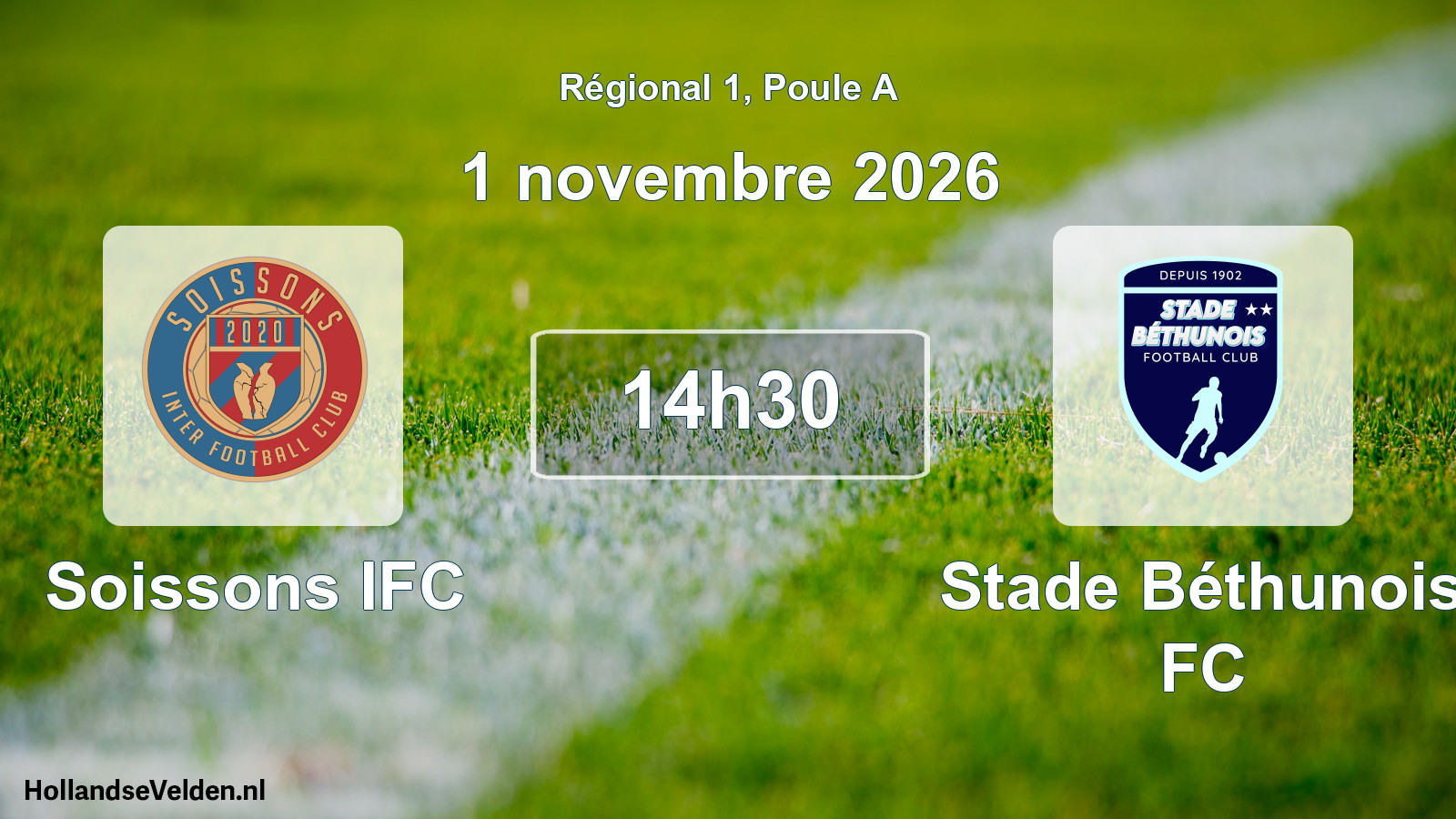 Scheduled Match: Soissons IFC - Stade Béthunois FC (1 November 2026)