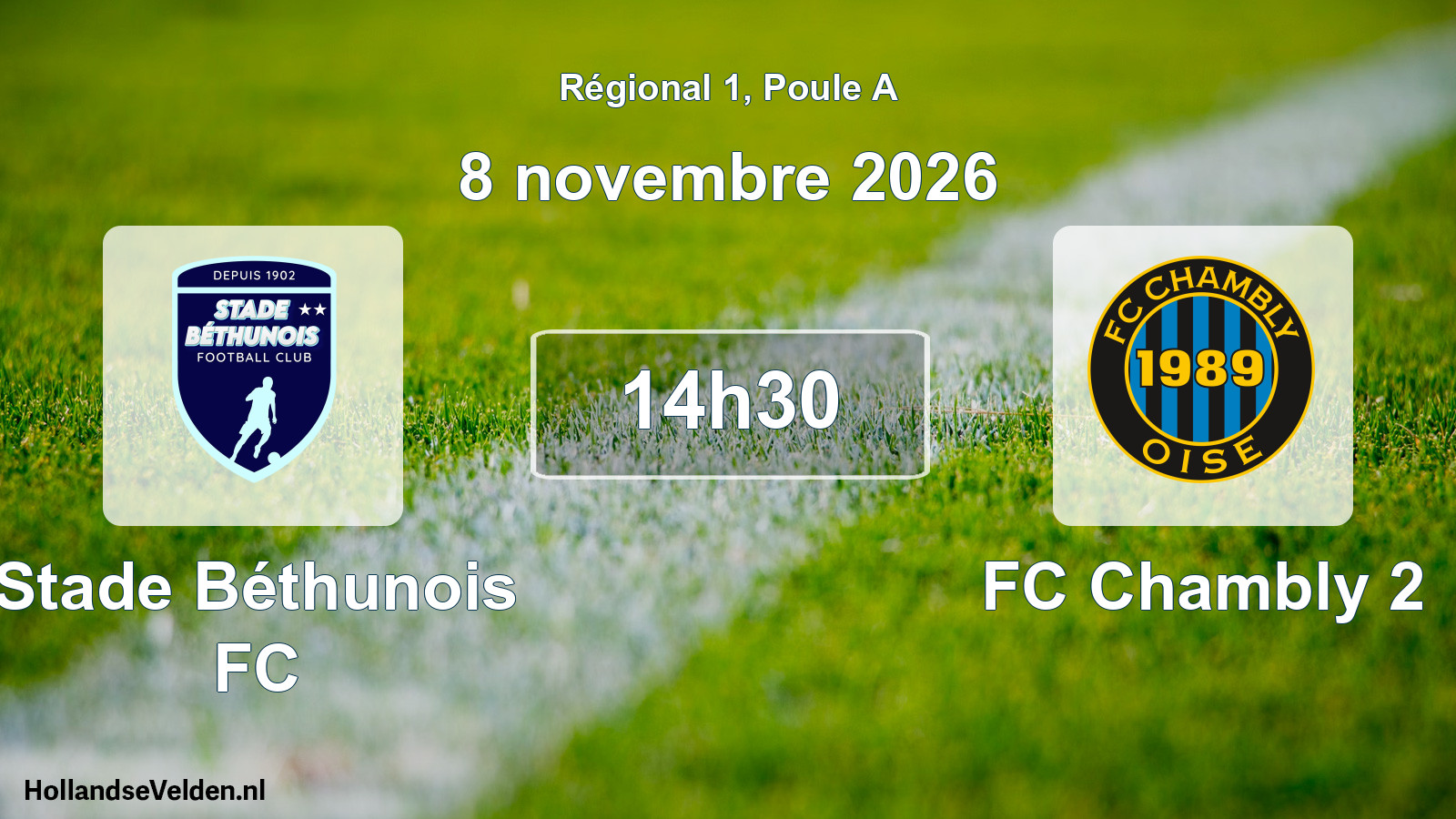 Scheduled Match: Stade Béthunois FC - FC Chambly 2 (8 November 2026)