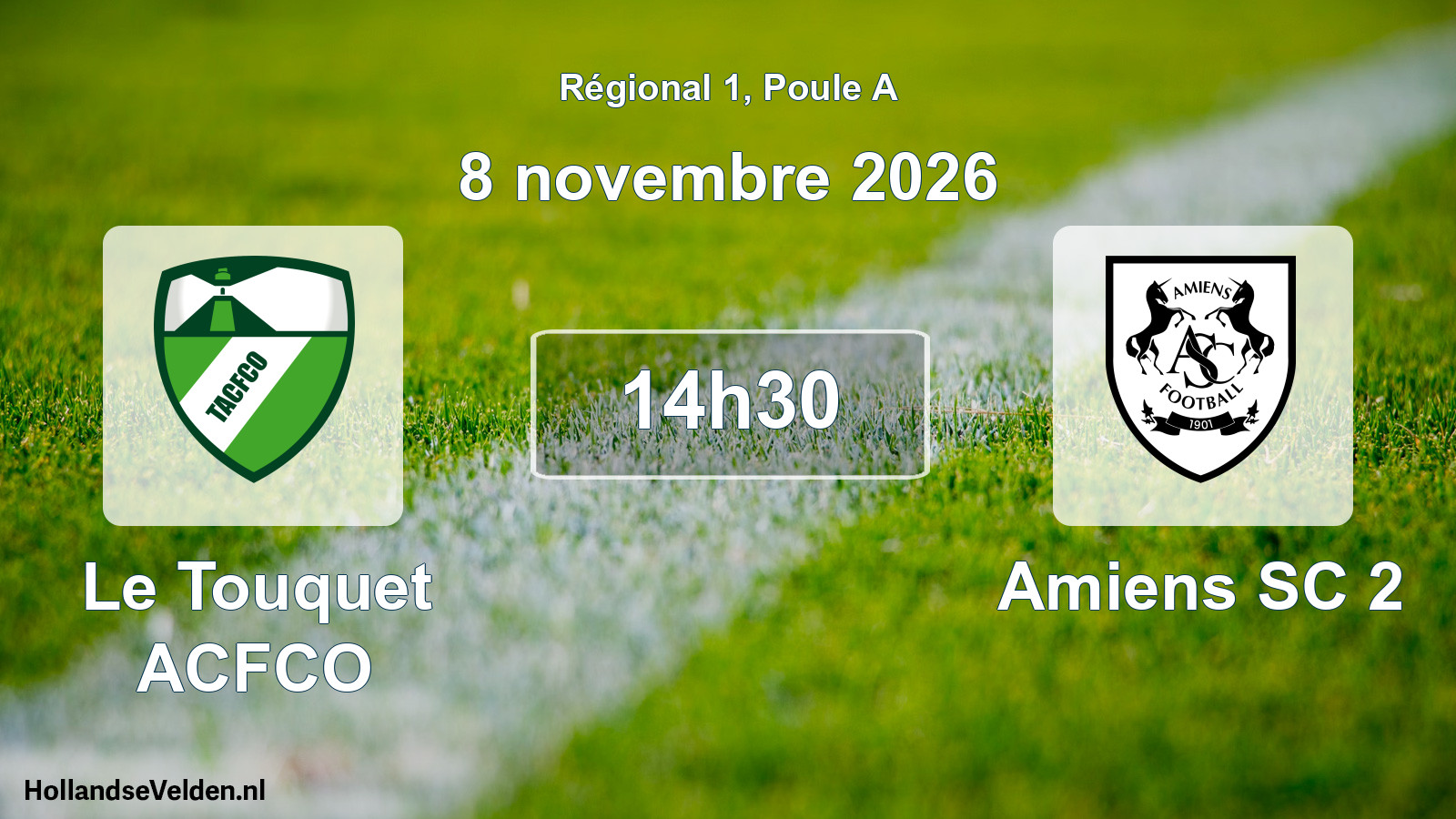 Scheduled Match: Le Touquet ACFCO - Amiens SC 2 (8 November 2026)