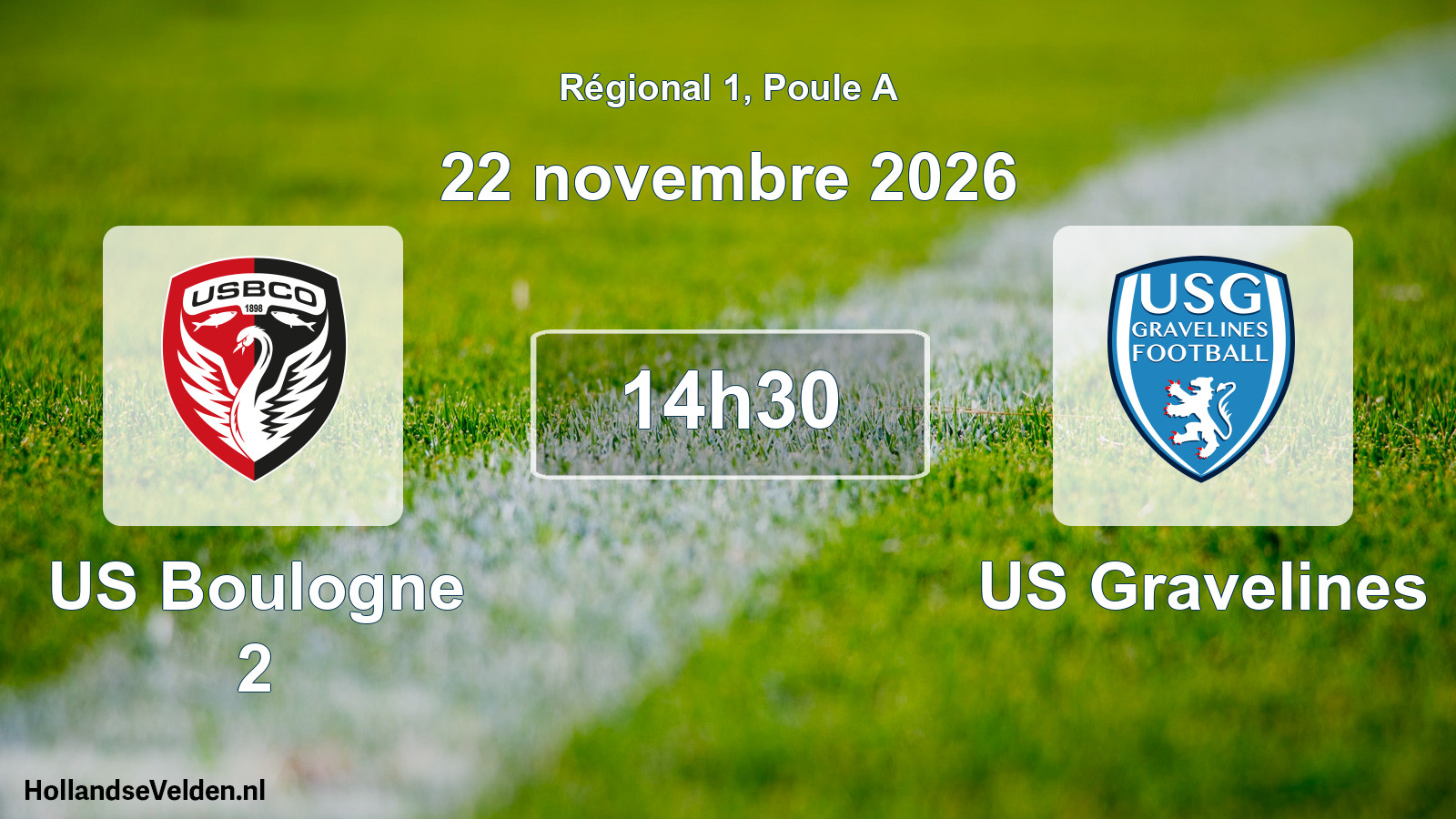 Scheduled Match: US Boulogne 2 - US Gravelines (22 November 2026)