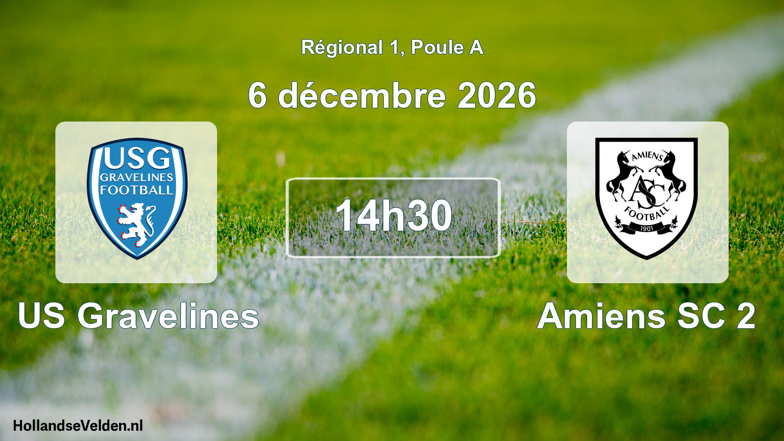 Scheduled Match: US Gravelines - Amiens SC 2 (6 December 2026)
