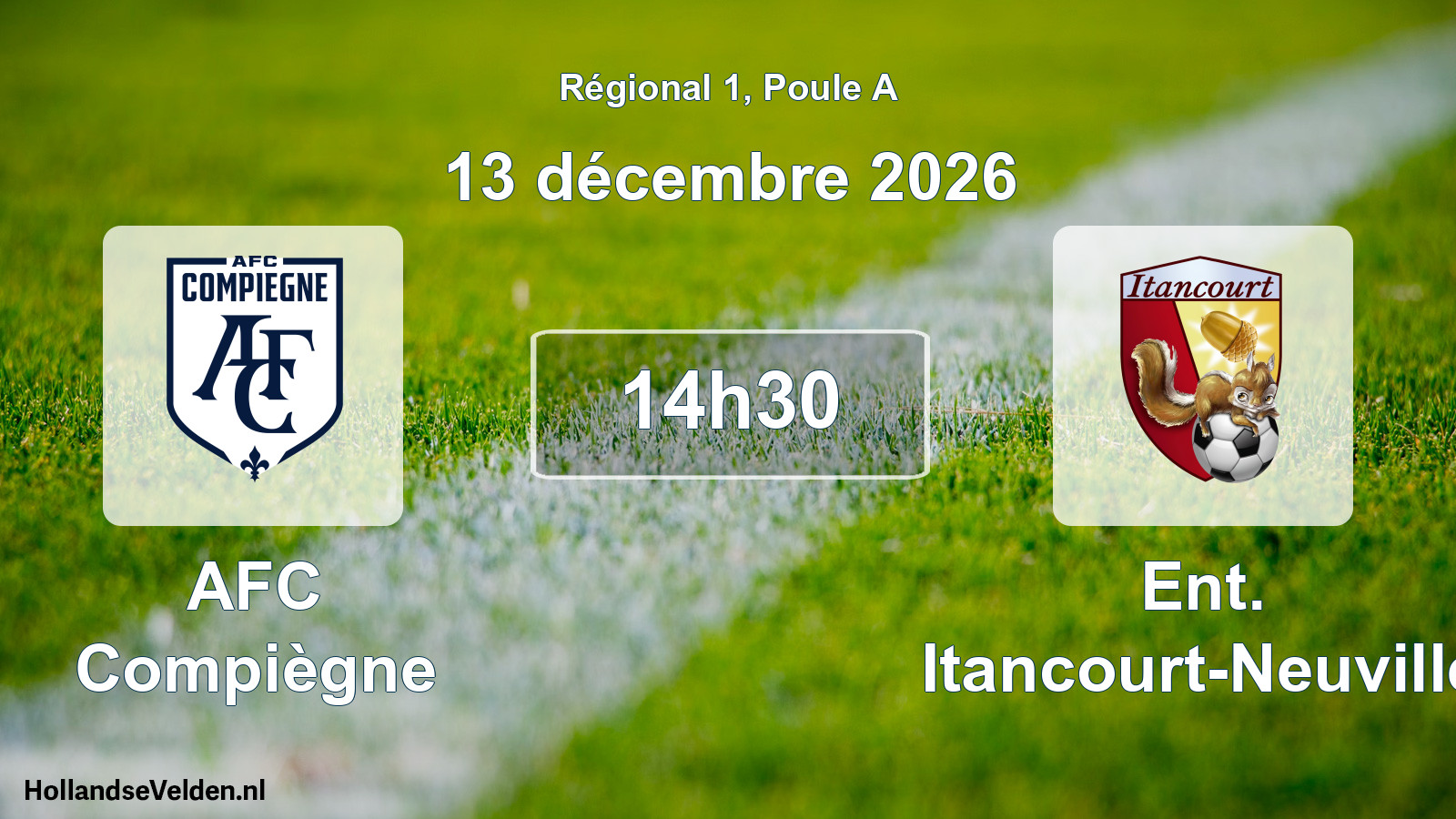 Scheduled Match: AFC Compiègne - Ent. Itancourt-Neuville (13 December 2026)