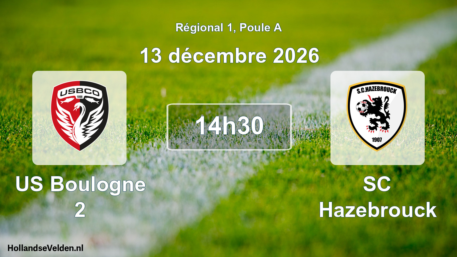 Scheduled Match: US Boulogne 2 - SC Hazebrouck (13 December 2026)