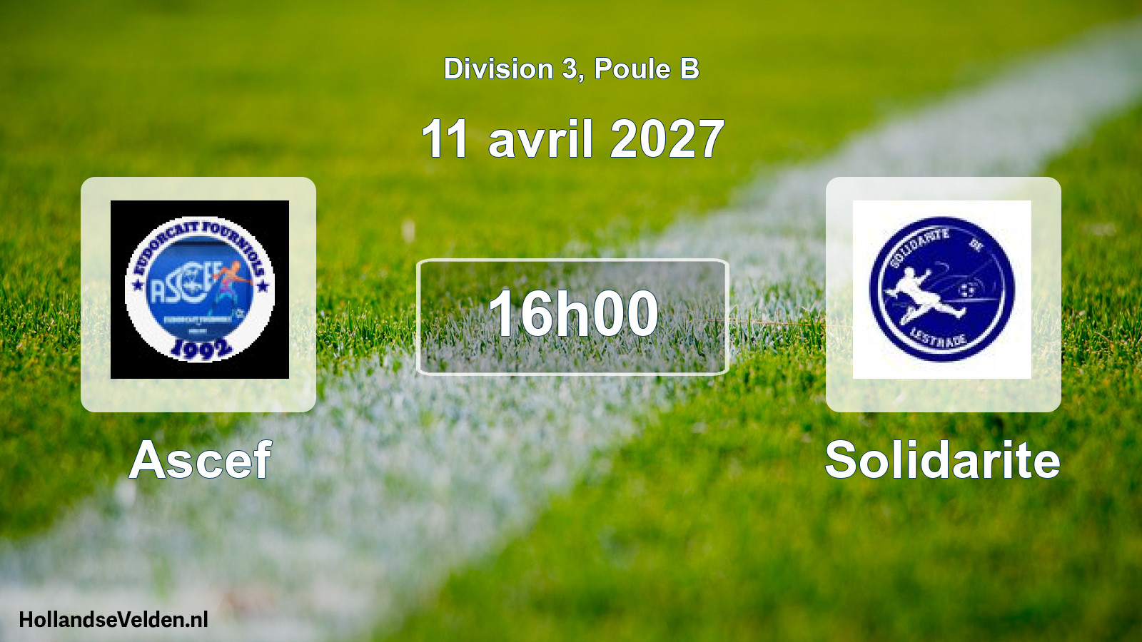 Scheduled Match: Ascef - Solidarite (11 April 2027)