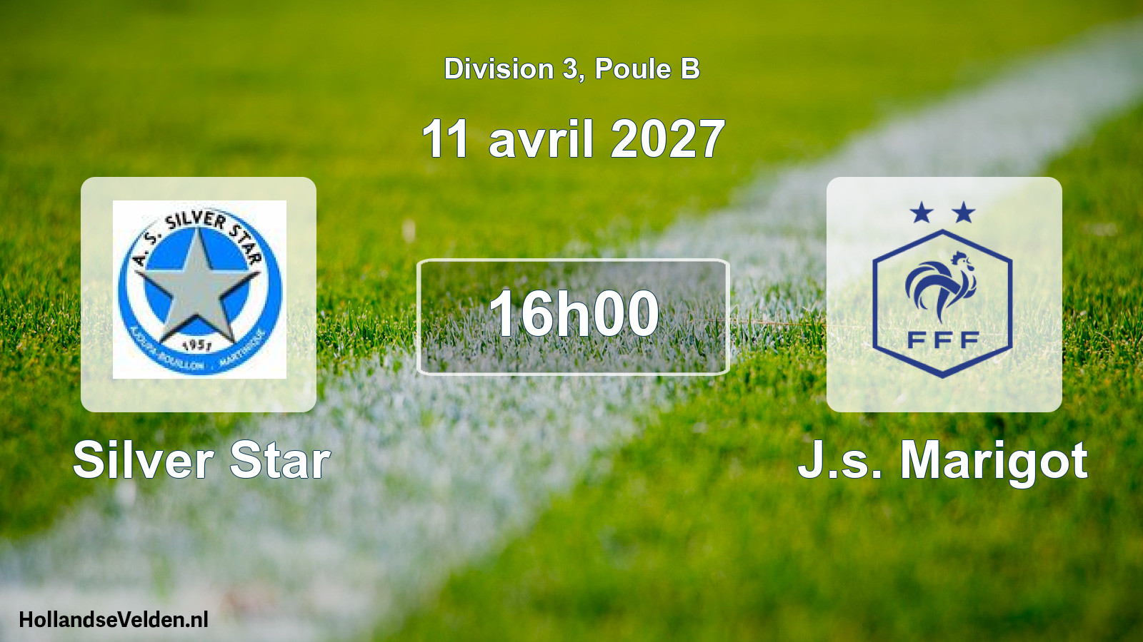 Match programmé: Silver Star - J.s. Marigot (11 avril 2027)