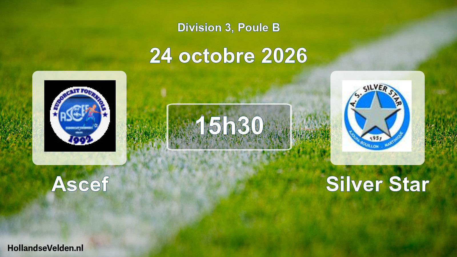 Match programmé: Ascef - Silver Star (24 octobre 2026)