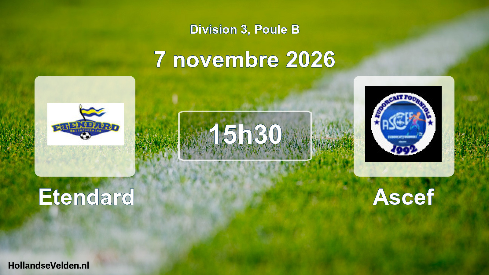 Match programmé: Etendard - Ascef (7 novembre 2026)