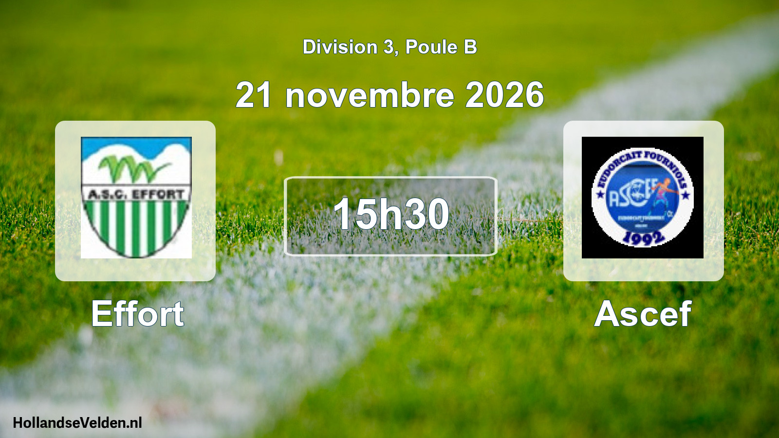 Scheduled Match: Effort - Ascef (21 November 2026)